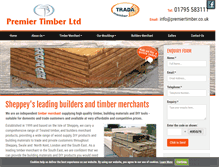 Tablet Screenshot of premiertimber.co.uk